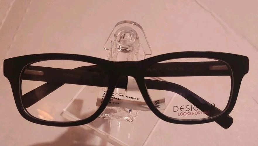 DESIGNER EYEGLASS FRAMES MF-DLFL4015 MBLK A4015 54 19 140 PRESCRIPTION GRADE NWT